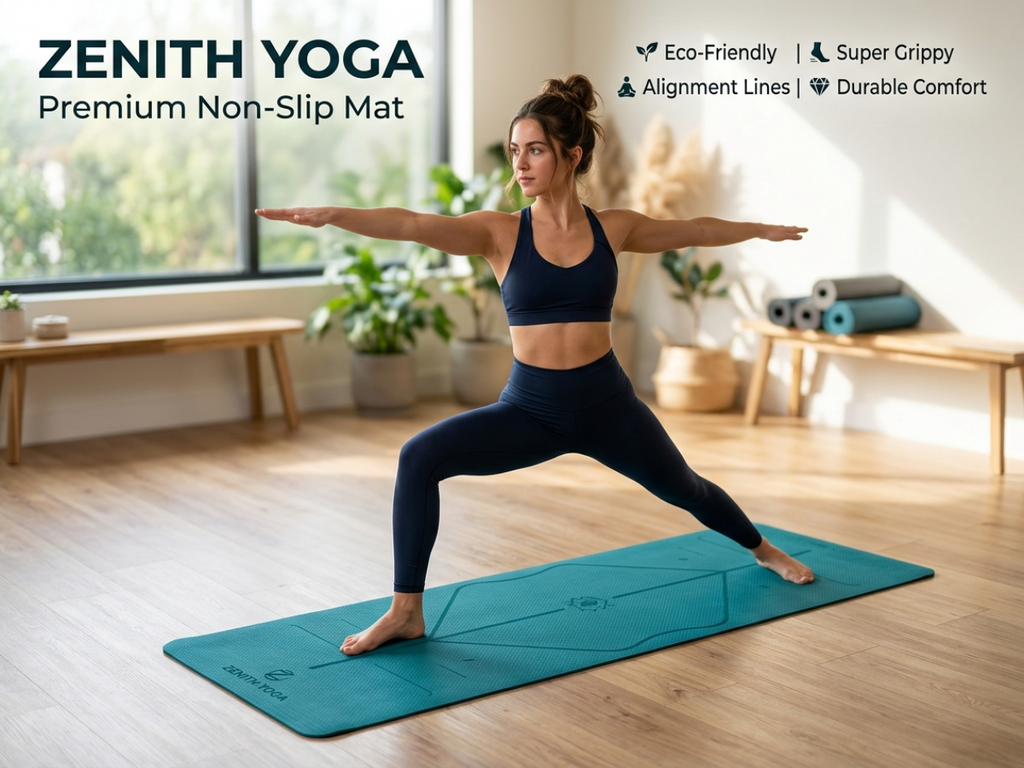 Pro-Formance High-Density Fitness Mat: Tear-Resistant Non-Slip Exercise Cushion