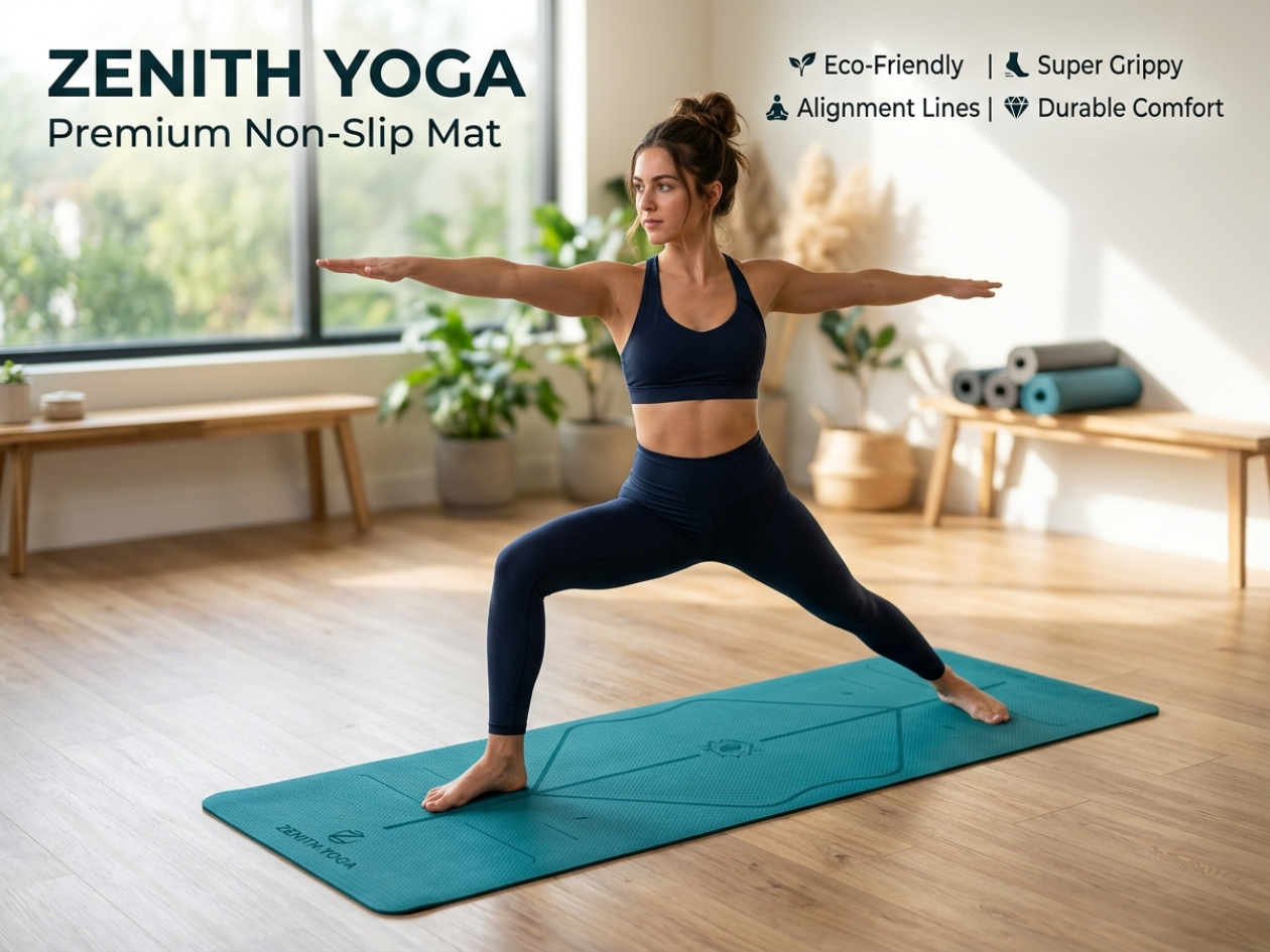 Pro-Formance High-Density Fitness Mat: Tear-Resistant Non-Slip Exercise Cushion