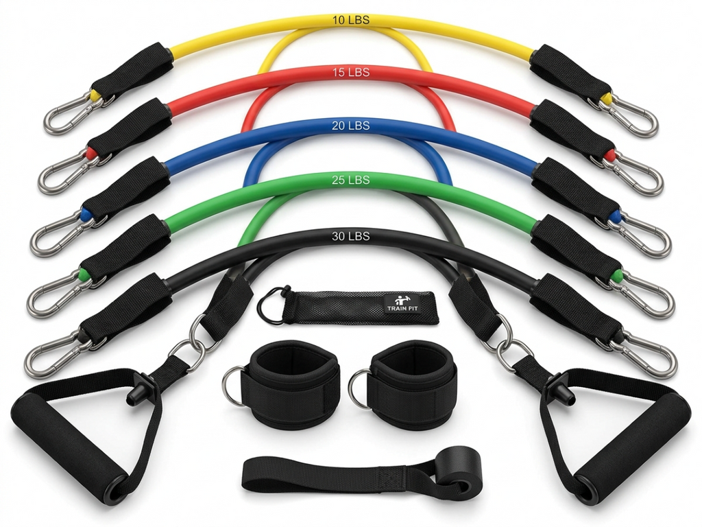 Elite Pro Resistance Band Set: Industrial-Strength Multi-Level Fitness Bands for Athletes